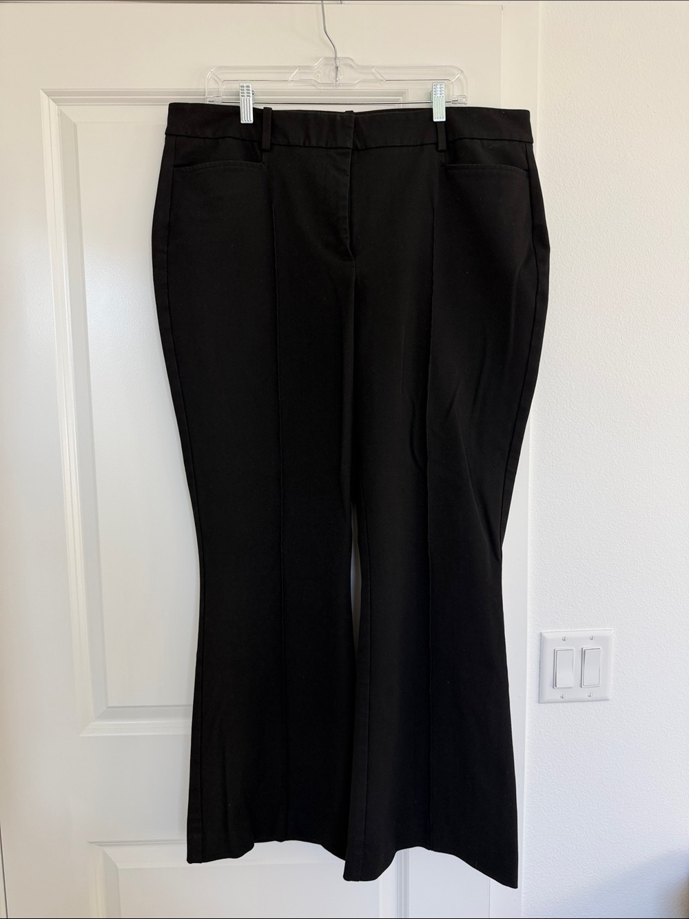 Abercrombie & Fitch Black Boot-Cut Dress Pants
